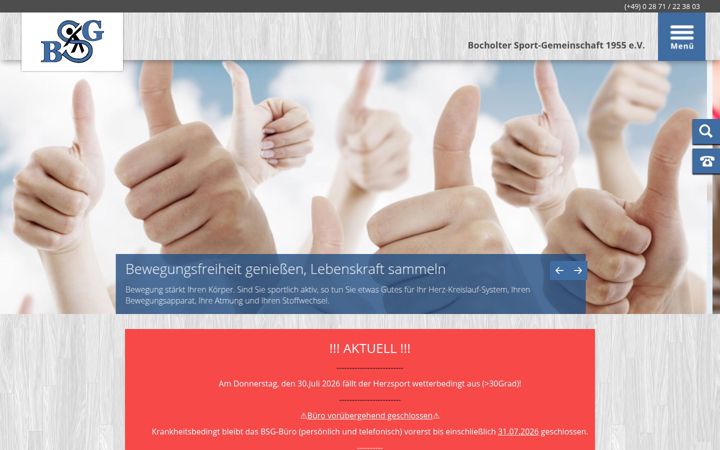 Screenshot of bsg-bocholt.de
