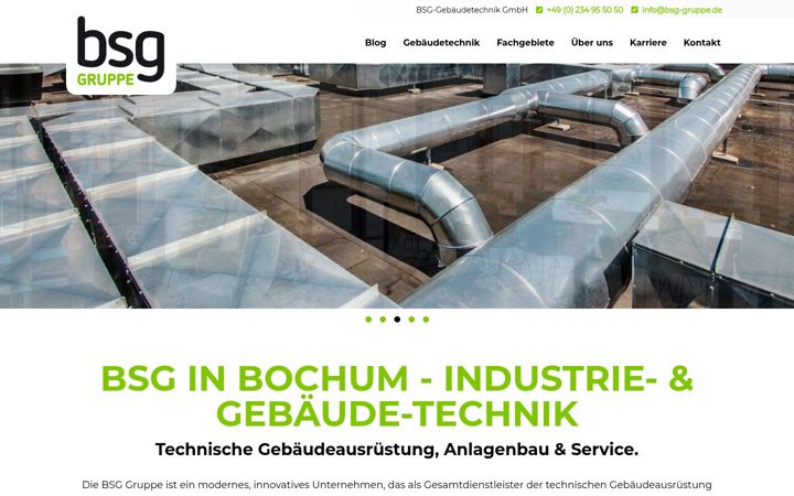 Screenshot of bsg-gruppe.de