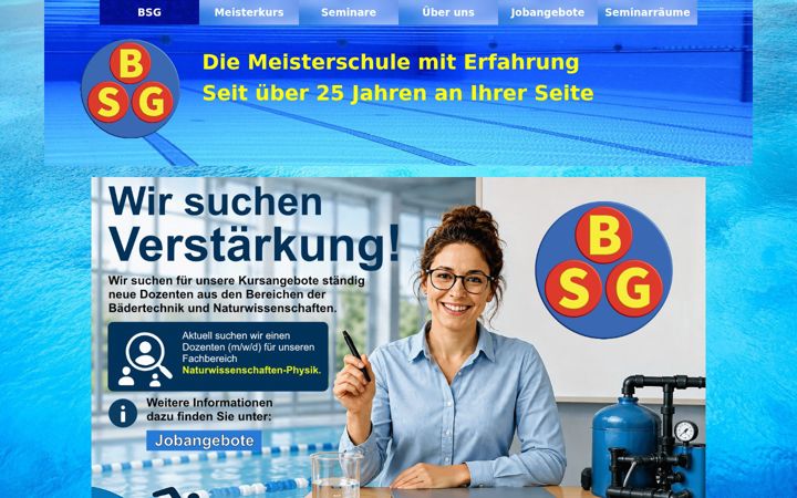 Screenshot of bsg-institut.de