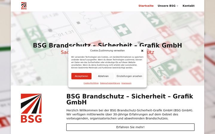 Screenshot of bsg-online.de