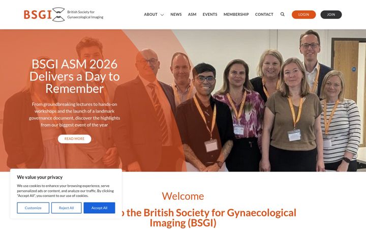 Screenshot of bsgi.org.uk