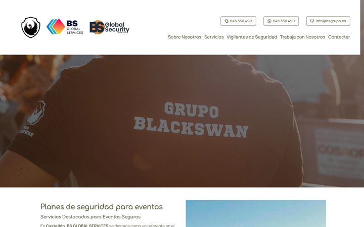 Екранна снимка на bsglobalservices.es