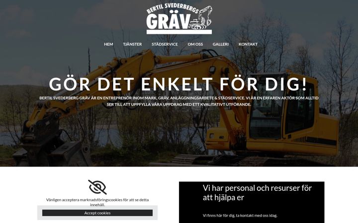 Screenshot of bsgrav.se