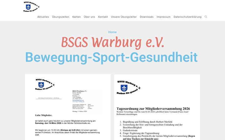 Screenshot of bsgs-warburg.de