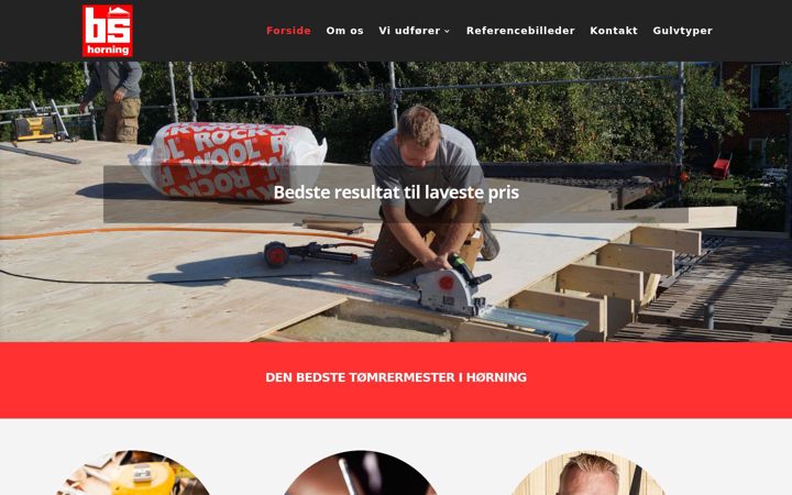 Screenshot of bshoerning.dk