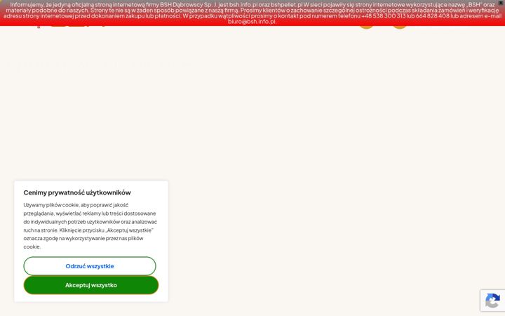 Screenshot του bshpellet.pl