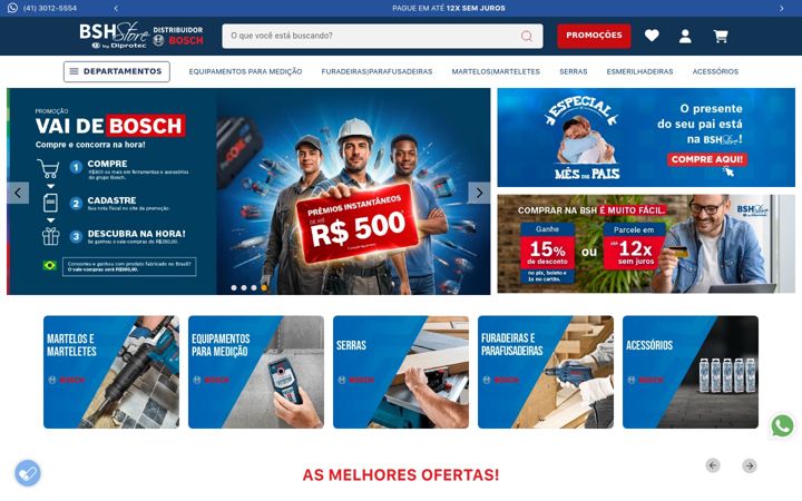 Screenshot von bshstore.com.br