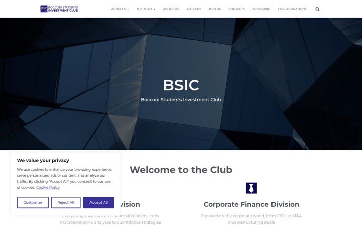 Screenshot of bsic.it
