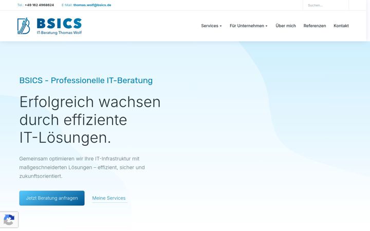 Screenshot of bsics.de