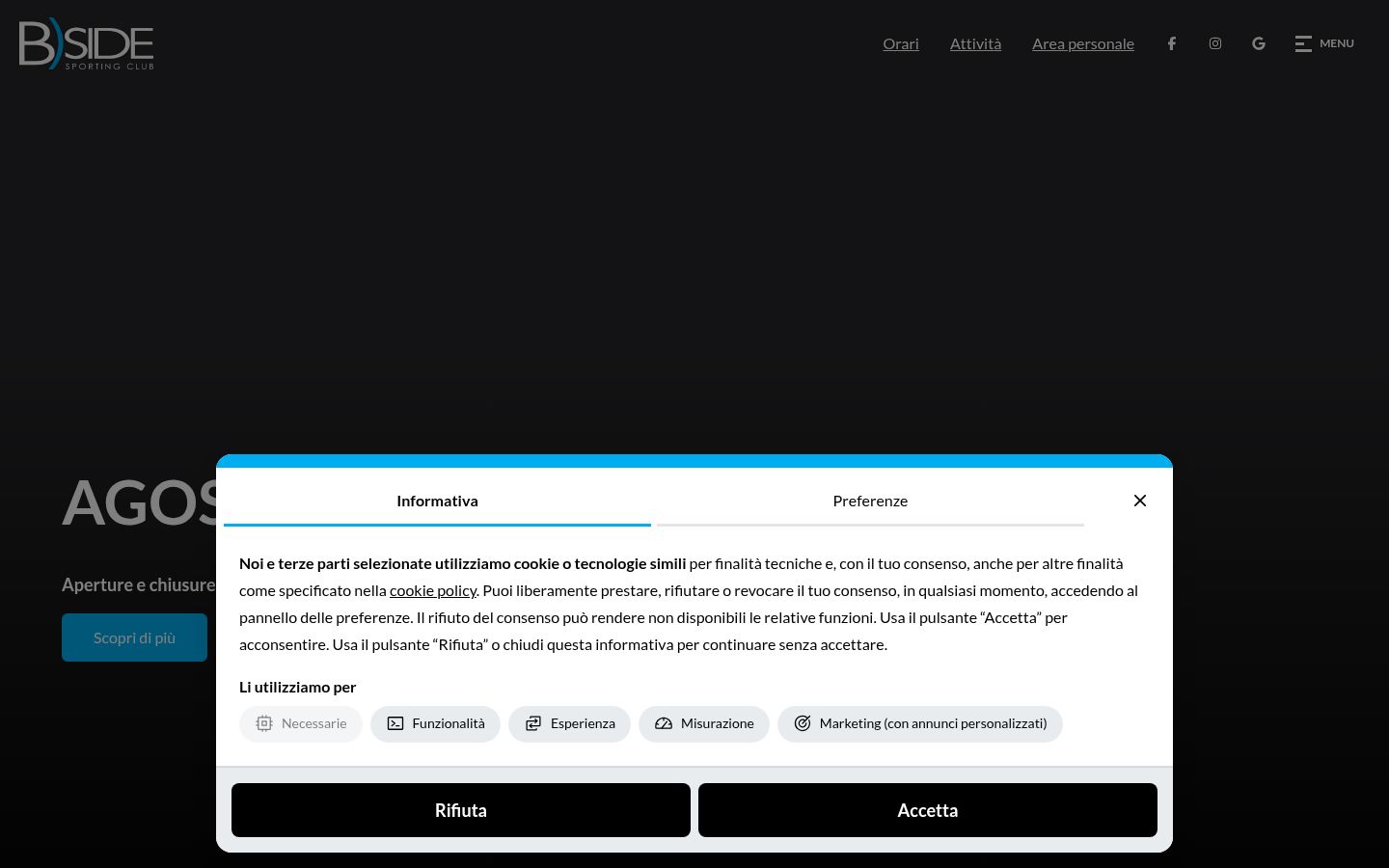 Screenshot des Einwilligungsbanners vor jeglicher Interaktion
