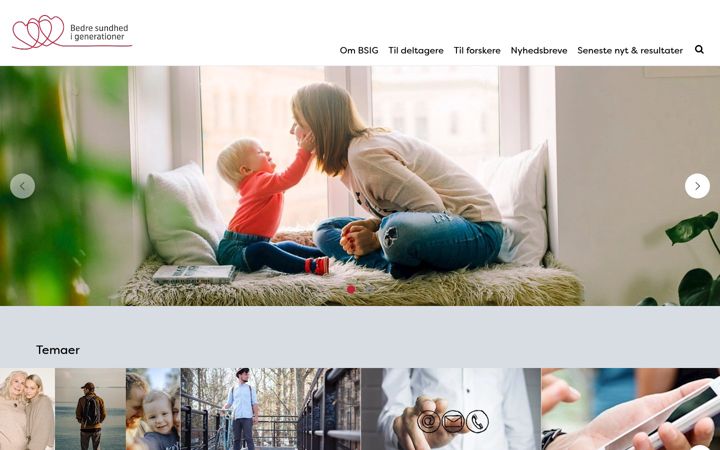Screenshot of bsig.dk