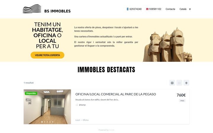 Screenshot of bsimmobles.com