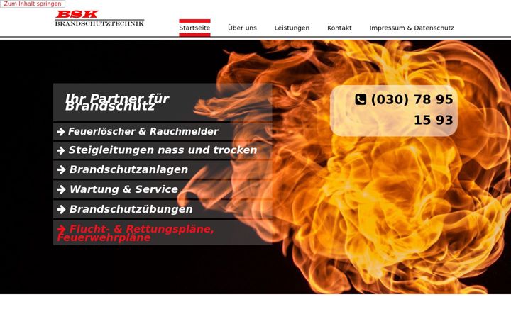Screenshot of bsk-brandschutztechnik-berlin.de
