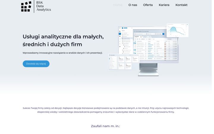 Screenshot of bskanalytics.com