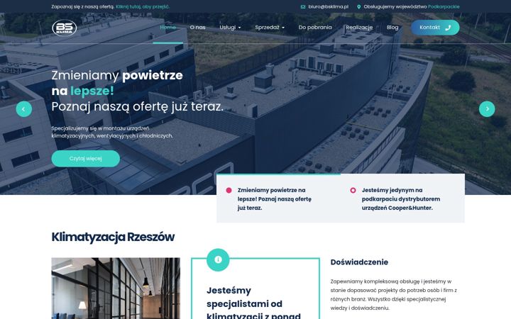 Screenshot του bsklima.pl