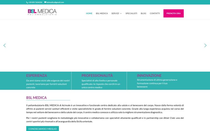 Screenshot of bslmedica.it