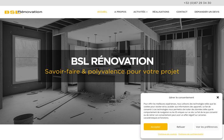 Zrzut ekranu bslrenovation.be