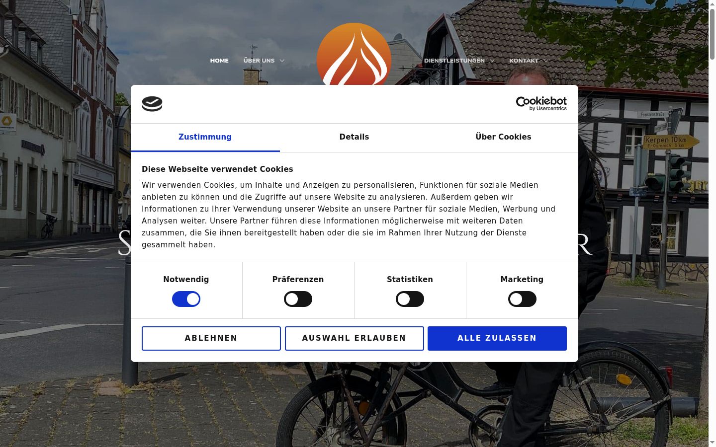 Zrzut ekranu banera zgody wyświetlanego przed jakąkolwiek interakcją
