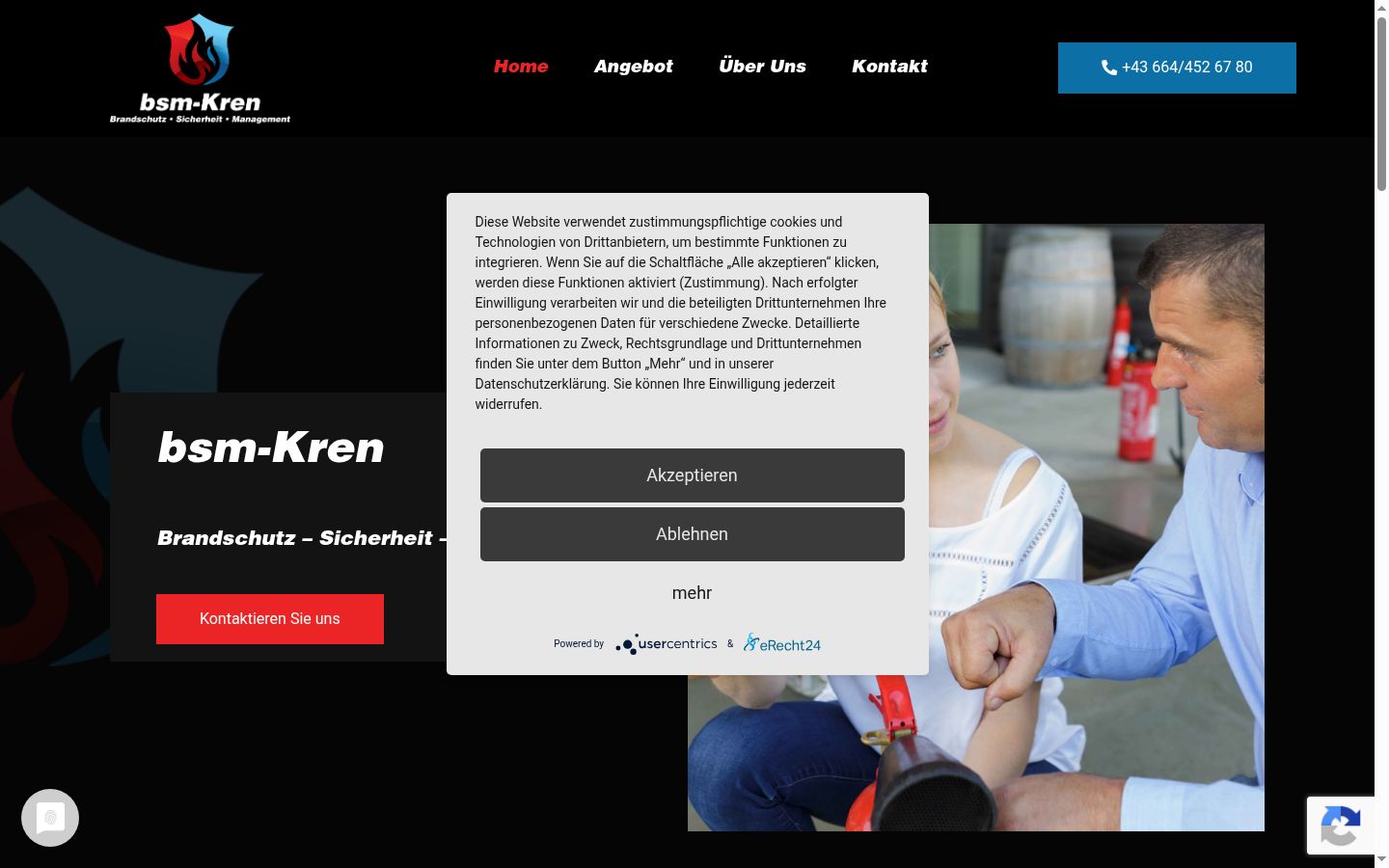 Screenshot tal-banner tal-kunsens muri qabel kwalunkwe interazzjoni