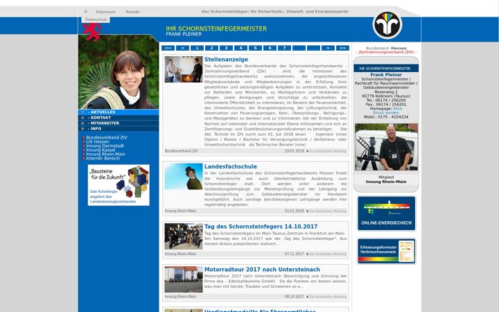 Posnetek zaslona bsm-pleiner.de