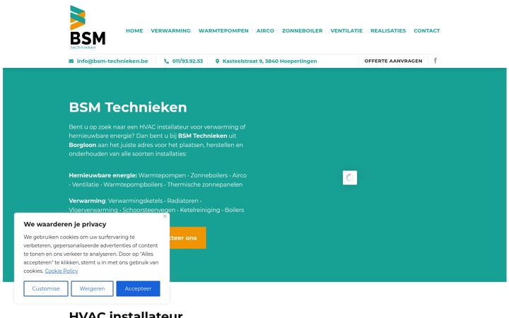 Screenshot of bsm-technieken.be