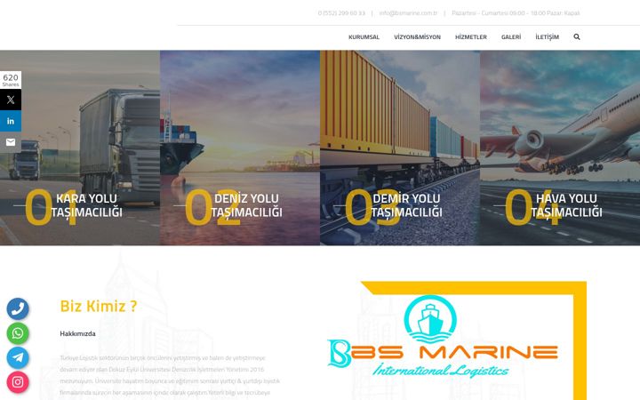 Screenshot of bsmarine.com.tr