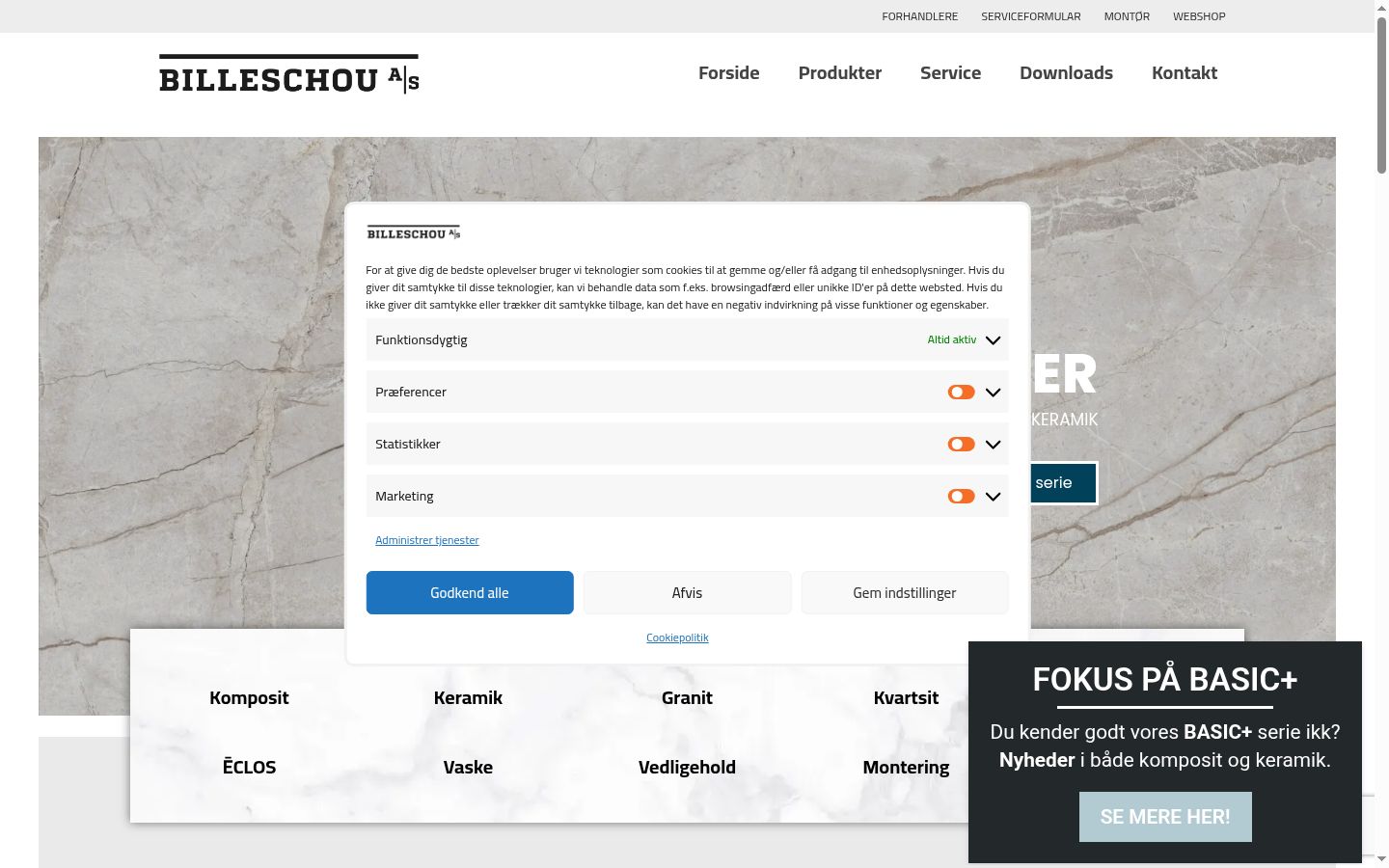 Screenshot van de toestemmingsbanner zoals getoond vóór enige interactie