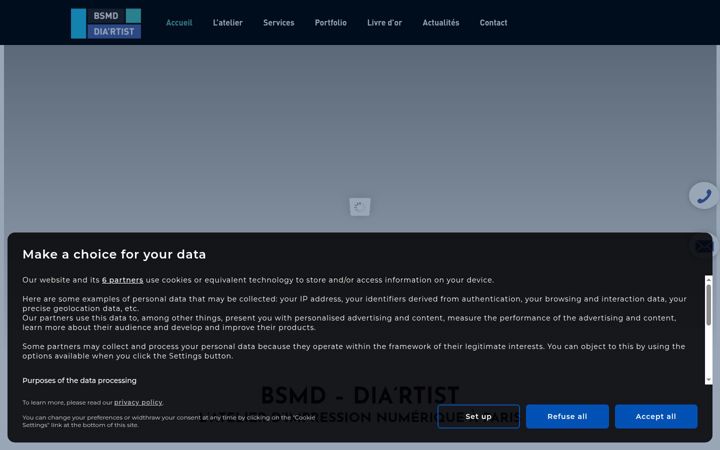 Screenshot του bsmd-diartist.fr