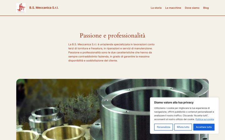 Screenshot of bsmeccanicasrl.com
