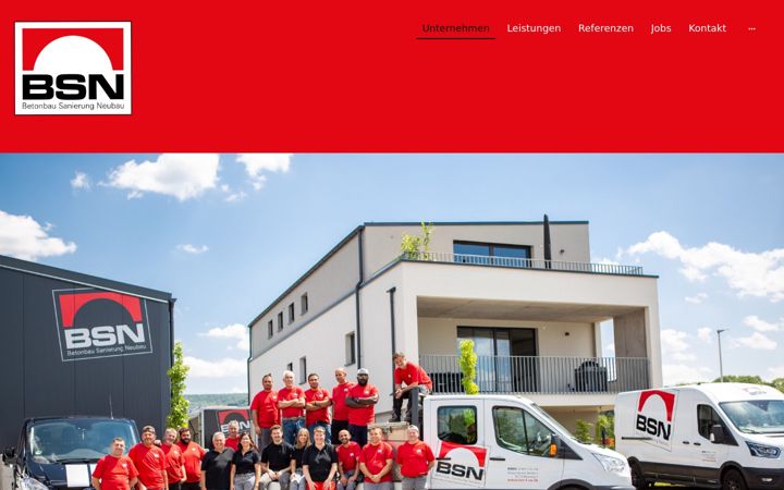 Screenshot of bsn-bau.de