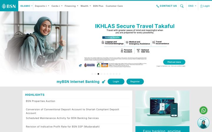 Ekrano kopija bsn.com.my