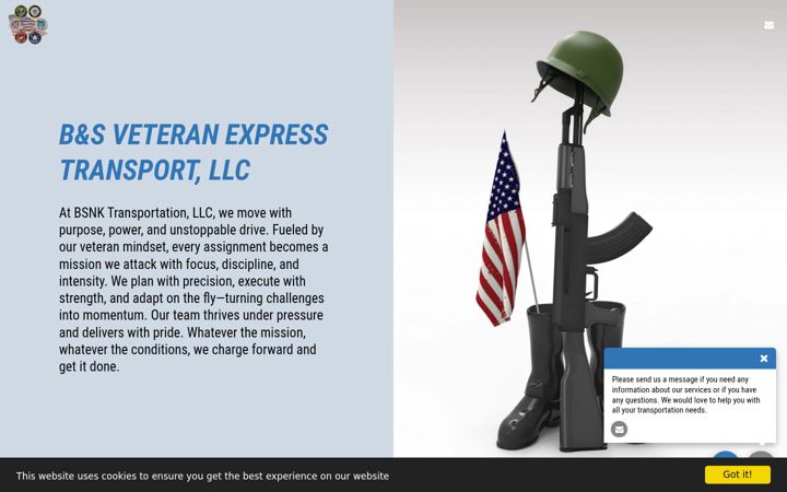Screenshot of bsnktransportation.com