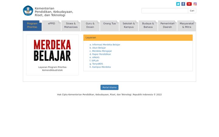 Screenshot of bsnp-indonesia.org