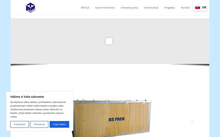 Screenshot of bspack.sk