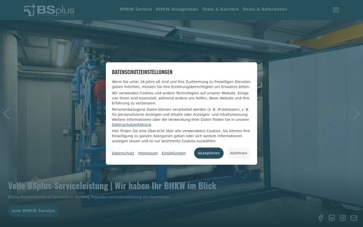 Skärmbild av bsplus-service.de