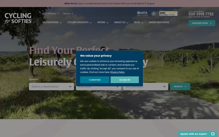 Screenshot of bspoketours.com