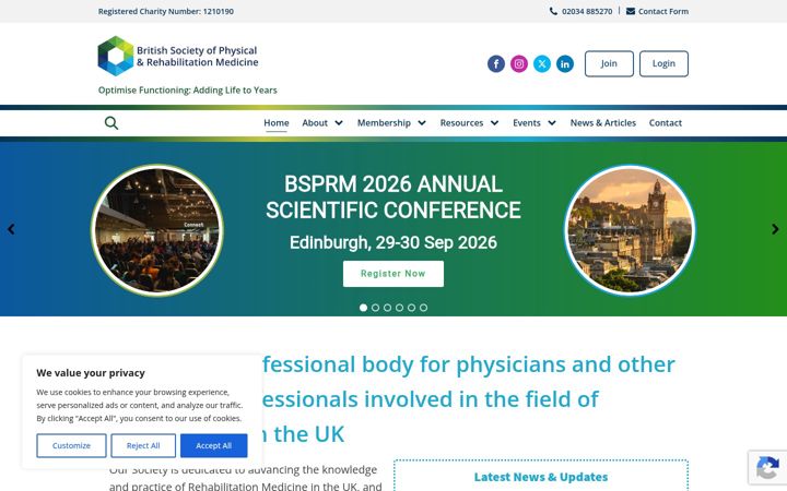 Screenshot of bsprm.org.uk