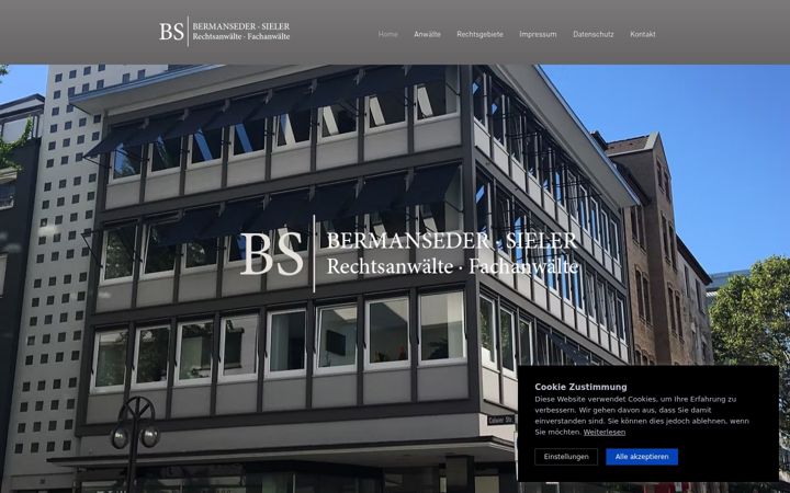 Screenshot of bsrecht.com
