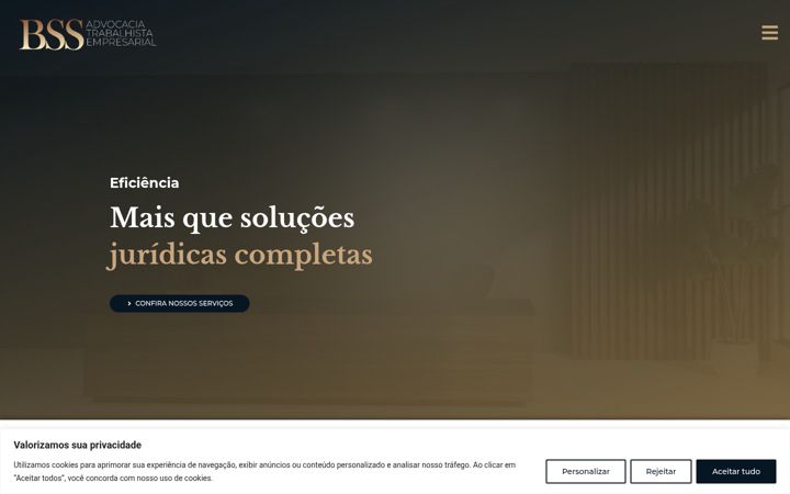 Screenshot of bssadvocacia.adv.br