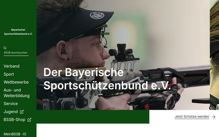 Screenshot of bssb.de
