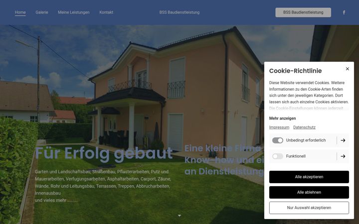 Screenshot of bssbaudienstleistung.de