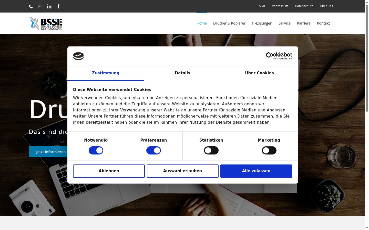 Sutikimo reklamjuostės, rodytos prieš bet kokią sąveiką, ekrano kopija