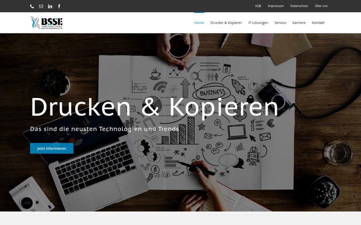 Screenshot of bsse.de