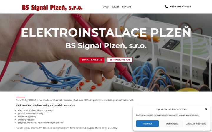 Screenshot of bssignalplzen.cz
