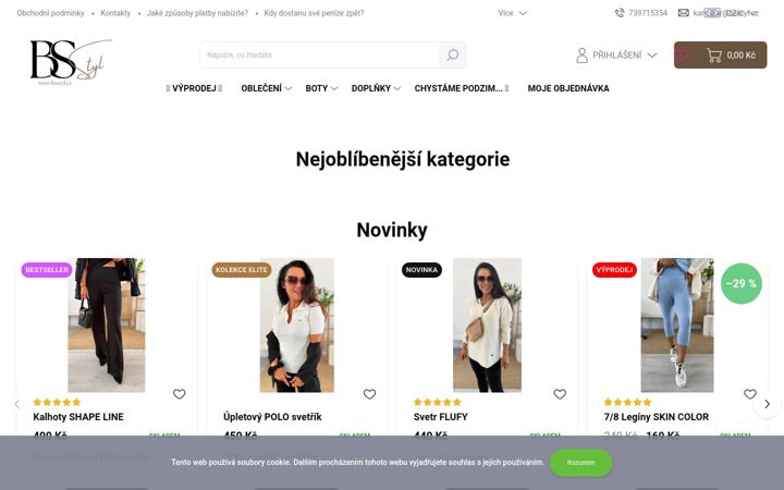 Snímek obrazovky bsstyl.cz
