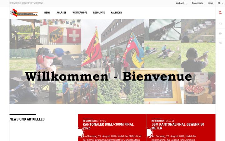 Screenshot of bssvbe.ch