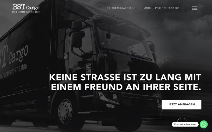 Skärmbild av bstcargo.de