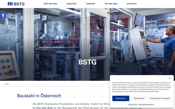 Screenshot of bstg.at