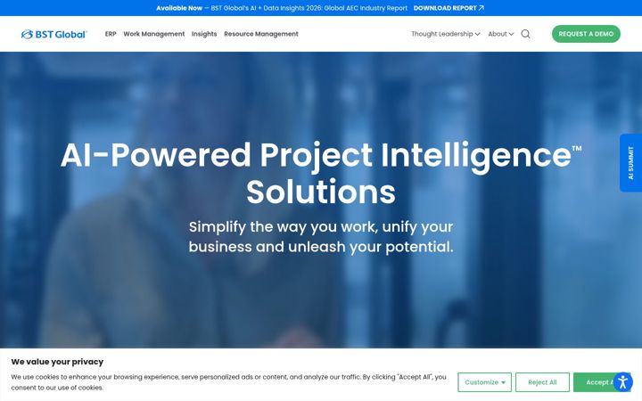 Screenshot of bstglobal.com