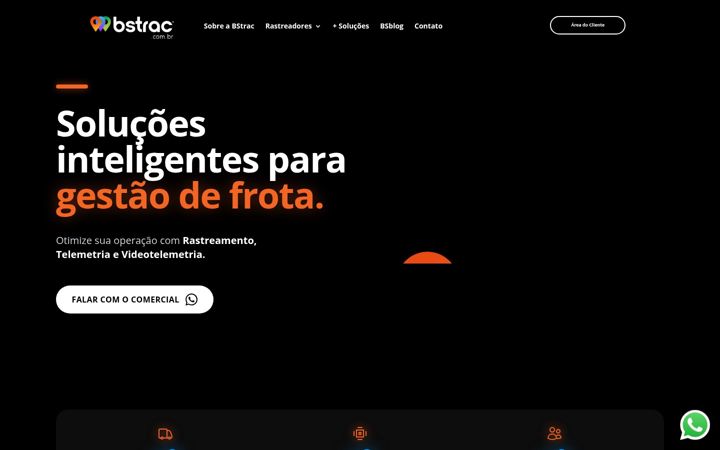 Screenshot of bstrac.com.br